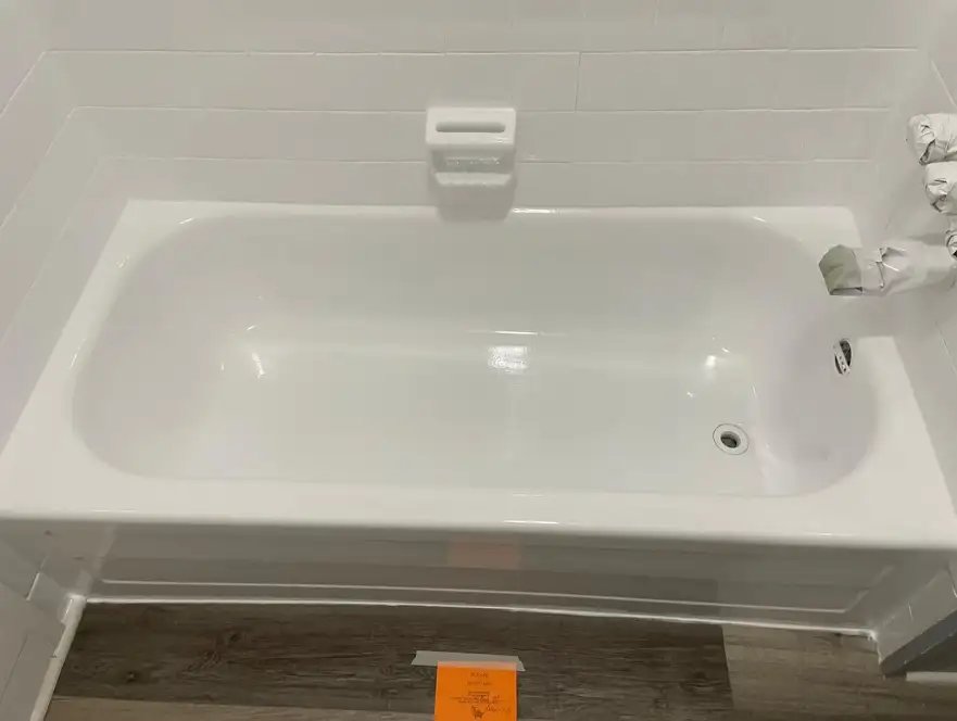 Bathtub after reglazing